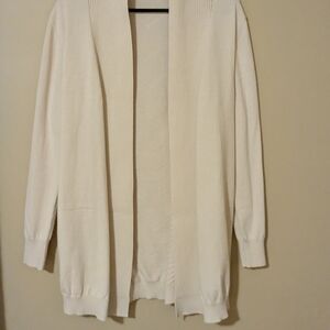 Cream Textured Women's Cardigan
